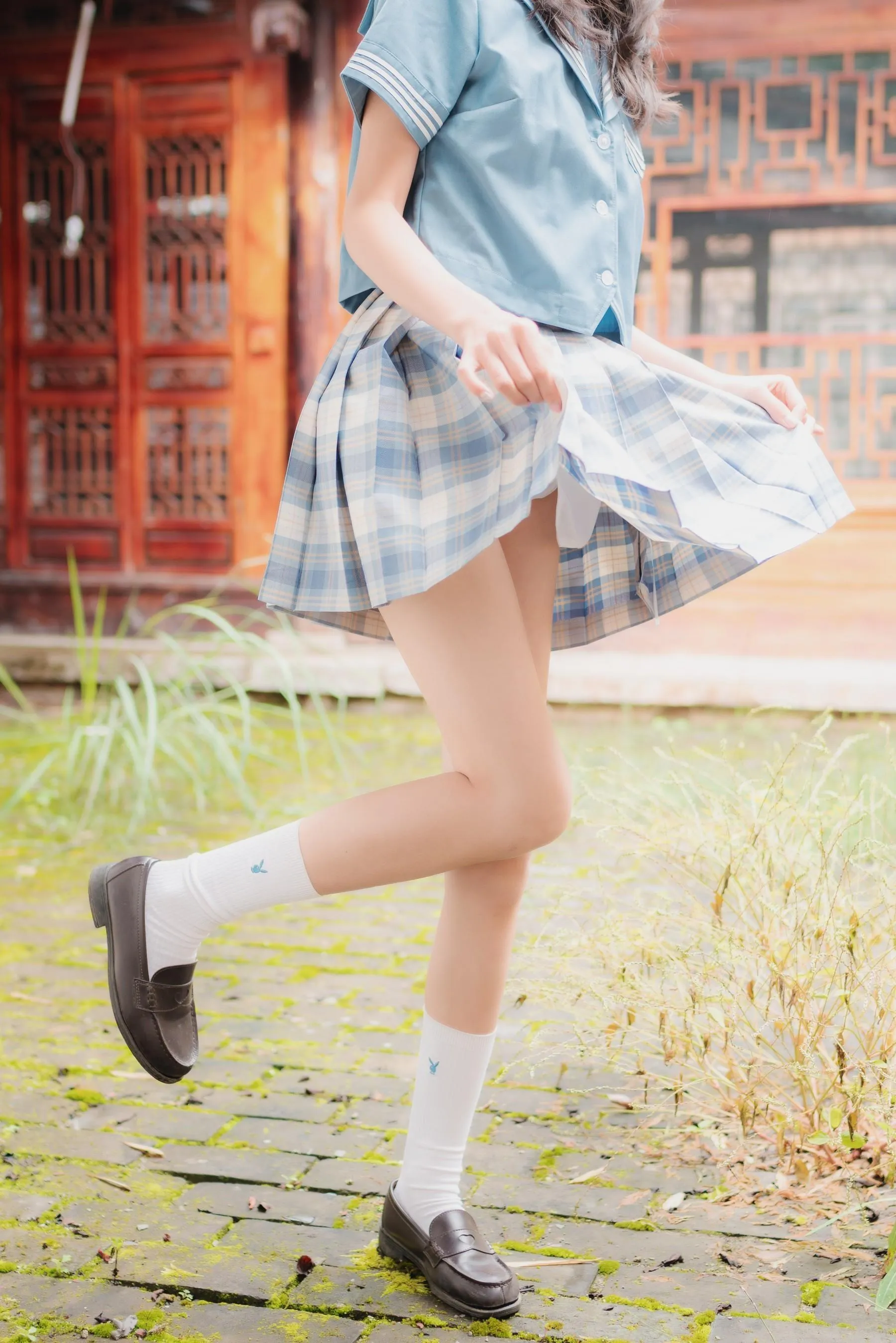 西瓜少女 NO.001 丽江写真JK [45P]插图1